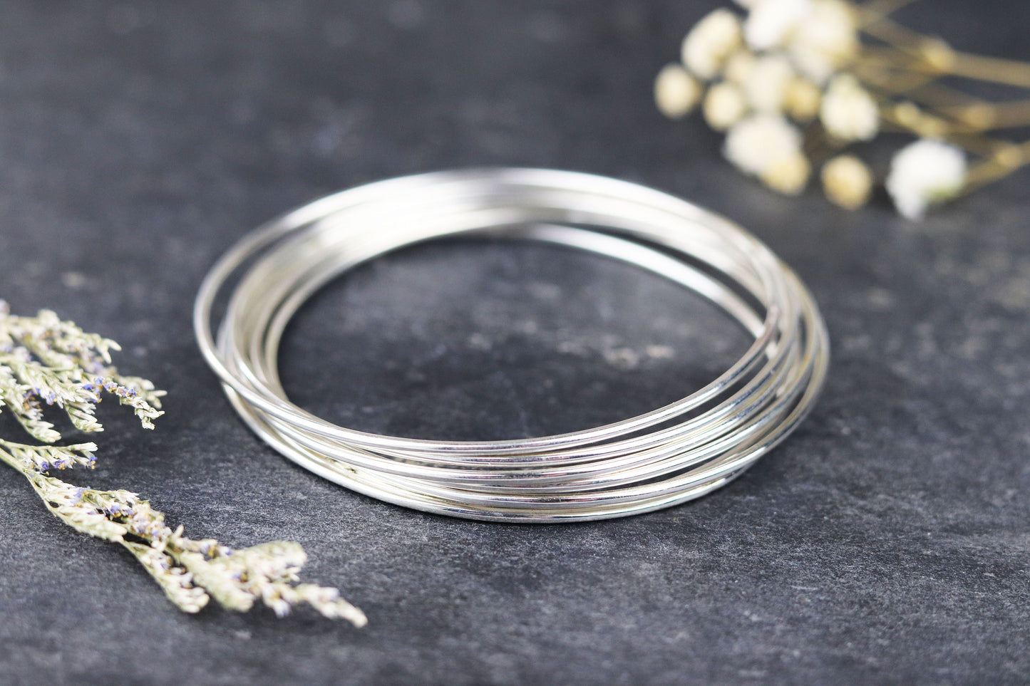 bijoux marion chappaz en argent 925 bracelet jonc rigide rond fin pour femme