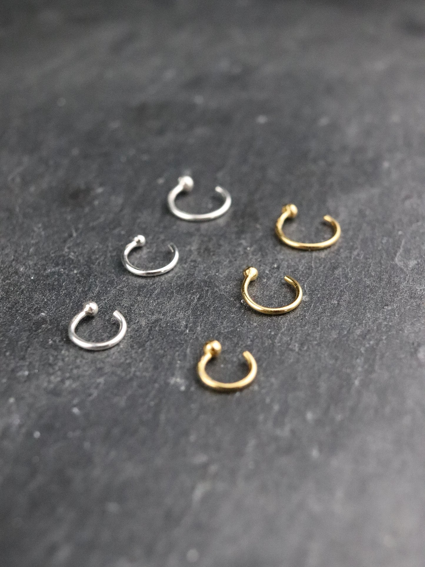 Boucles d'oreilles Minima en argent ou vermeil (argent plaqué or) à l'unité mini créoles différentes tailles