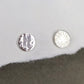 Boucles d'oreilles pour femme puces soleil lune en Argent 925/1000 sur fond blanc