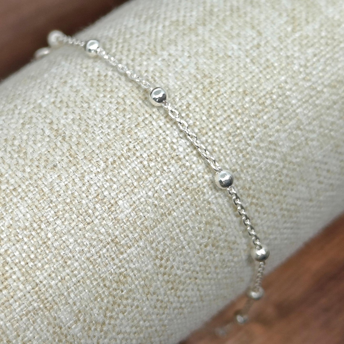 bijoux marion chappaz en argent 925 bracelet souple chaine boule fine pour femme