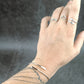 Bracelet ouvert pour femme en argent 925 twist rond et bague twist ronde ouverte
