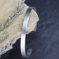 bijoux marion chappaz en argent 925 bracelet jonc rigide ovale ouvert brossé pour femme et homme mixte
