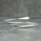 Bracelet ouvert pour femme en argent 925 twist rond