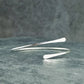 Bracelet ouvert pour femme en argent 925 twist rond